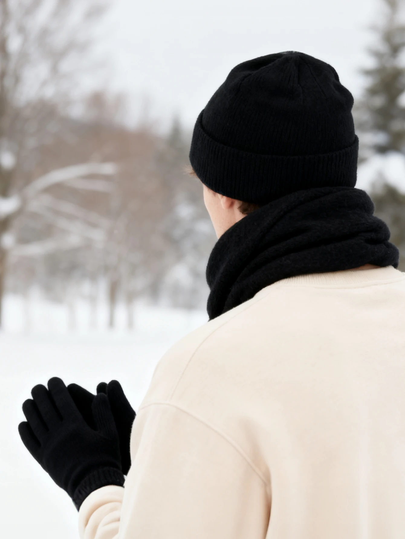 3 قطع قبعة صغيرة متماسكة للشتاء الدافئ "ميلانو إيطاليا" مطرزة - أغطية رأس عصرية ناعمة مقاومة للرياح