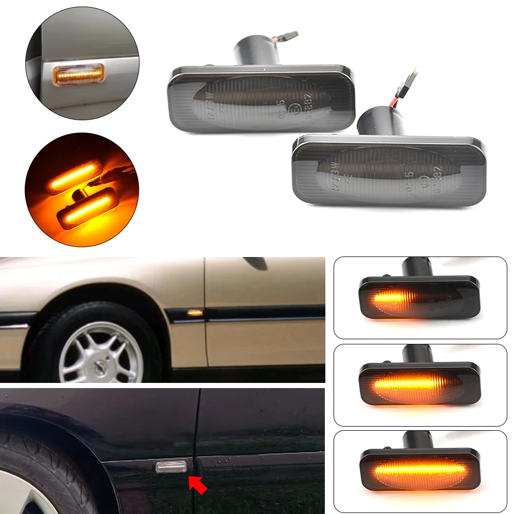 Car Led Dynamic Turn Signal Light For Opel Omega B B1 B2 Stufenheck Caravan 1994-2003 Side Marker Fender Blinker Indicator Lamp