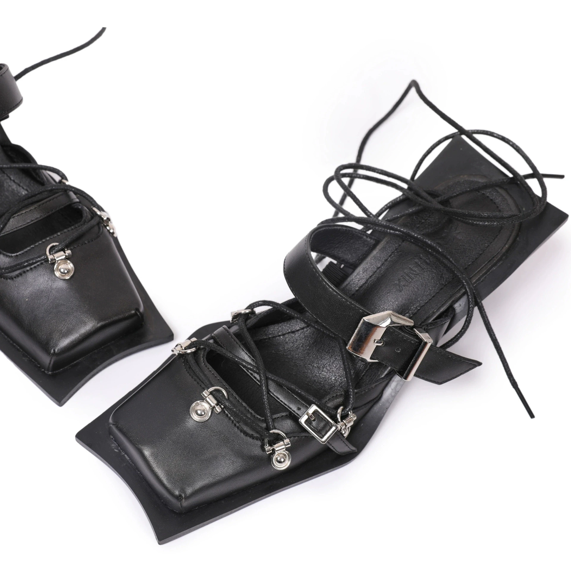 تصميم الأزياء الصنادل النساء ضيق الفرقة أشار تو مضخات الإناث فستان أنيق أحذية الضحلة العلامة التجارية عالية الكعب السيدات البغال #2