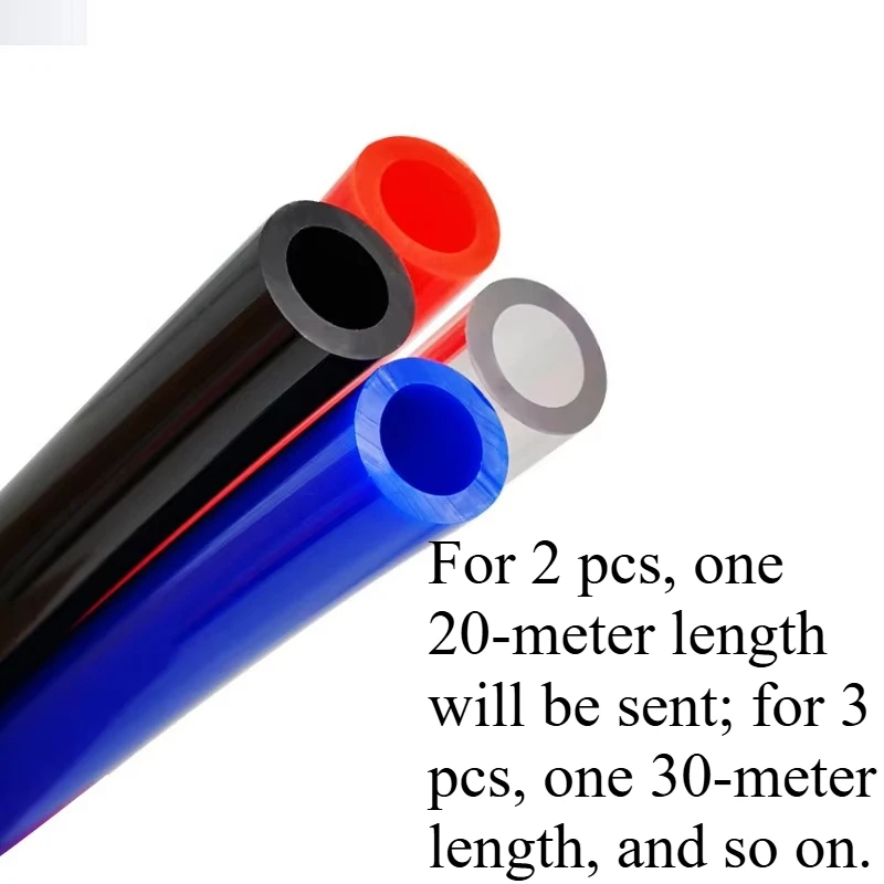 10meters Pneumatic Hose Compressor Hose Air Tube 4*2.5mm 6*4mm 8*5mm 10*6.5mm 12*8mm 14*10mm 16*12mm Pneumatic Air Hoses PU Pipe