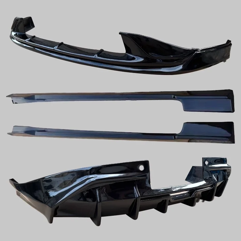 

Body kit for XPENG P7 2020-2023 Modified Gloss Black Carbon fiber pattern front lip Rear Lip Side skirt
