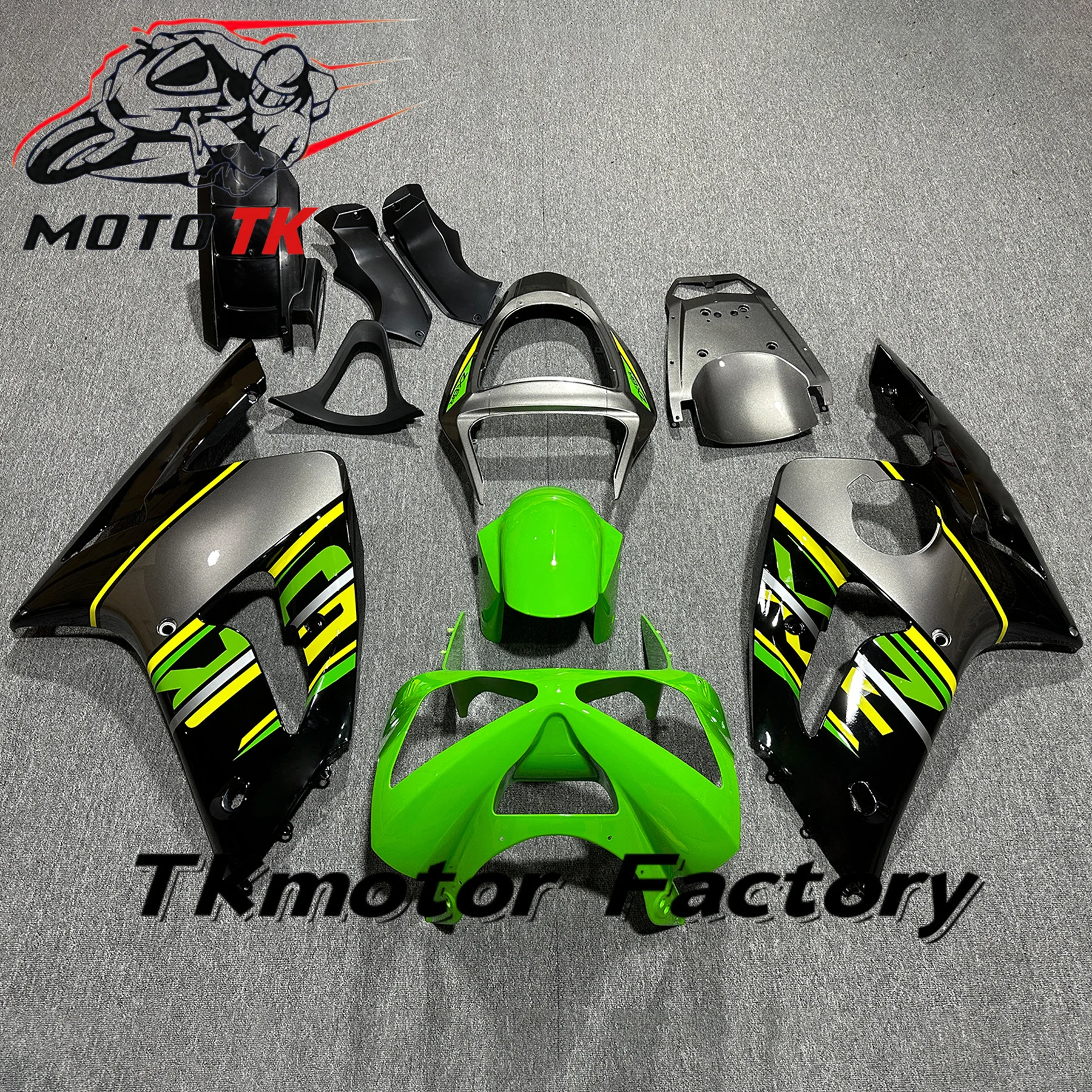 

High-Quality Fairing Kit Glassy Mattt Black Motorcycle Body Parts Full Set Fairings for Kawasaki ZX 6R 636 03 04
