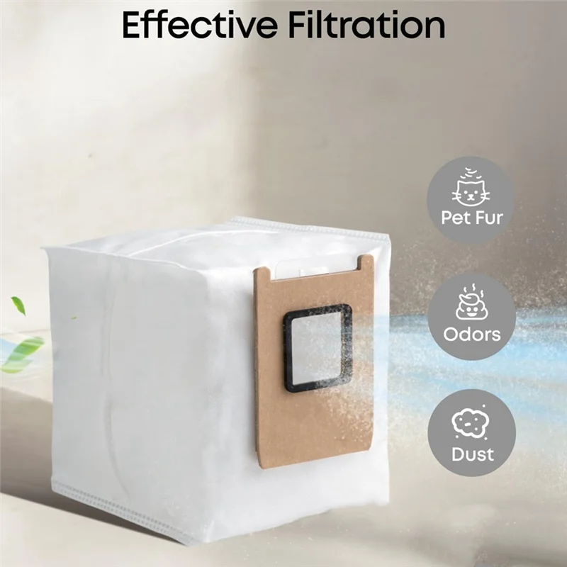 A83X-20PCS كيس لجميع الغبار ل Eufy روبوت فراغ Omni E25/E28/E20 ملحقات المكنسة الكهربائية استبدال أجزاء أكياس الغبار القمامة