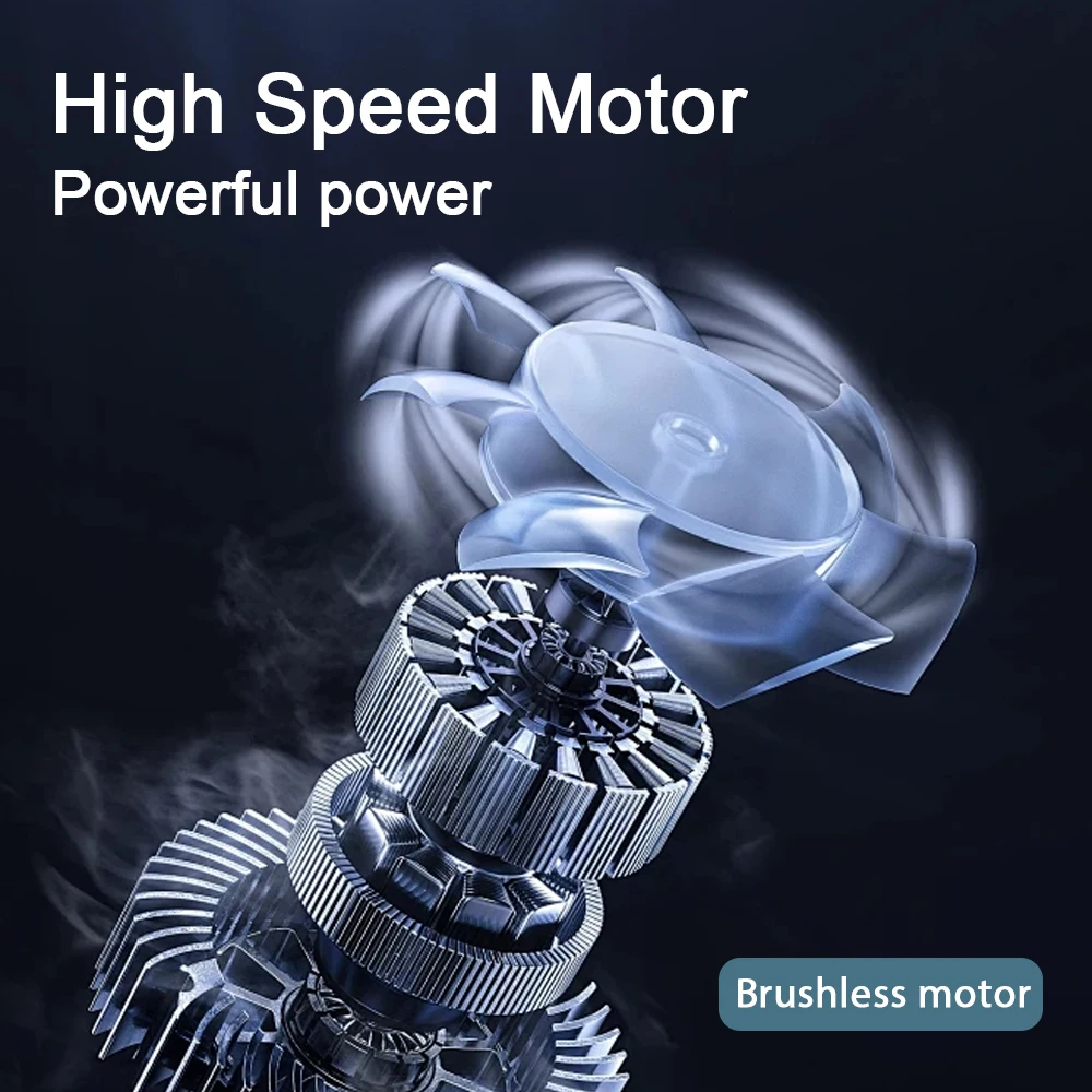 مجفف شعر بدون فرش بقدرة 3000 وات، مجفف شعر محمول قوي عالي الطاقة، مروحة تربو لإزالة الغبار والثلج ومناسب لمضرب ماكيتا