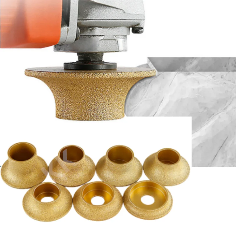 1PC Brazing French Edge Diamond Edge Profile Grinding Wheel French Edge Marble Granite Tile Ceramic Trimming Grinding Disc