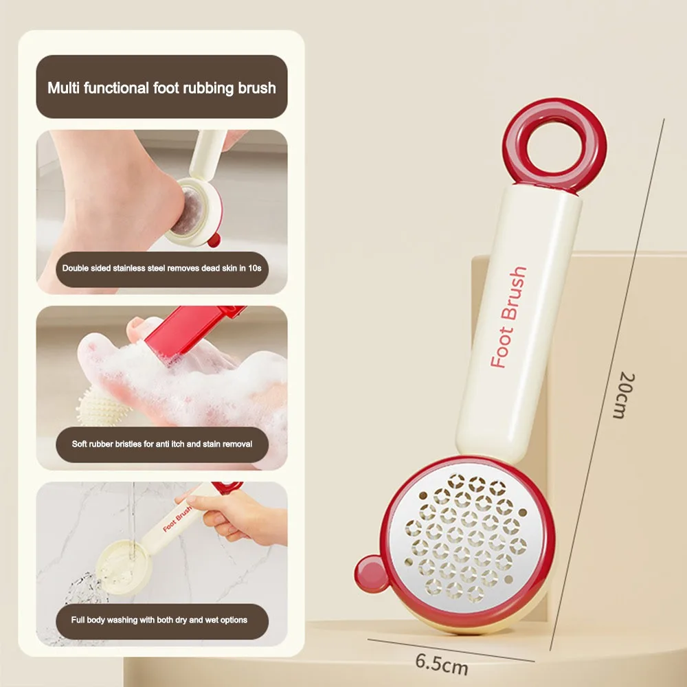 3 in 1 Voet Bestand Exfoliërende Dubbelzijdig Voetverzorging Rasp Harde Dode Huid Remover Dopamine Voet Schrobborstel Pedicure Gereedschap