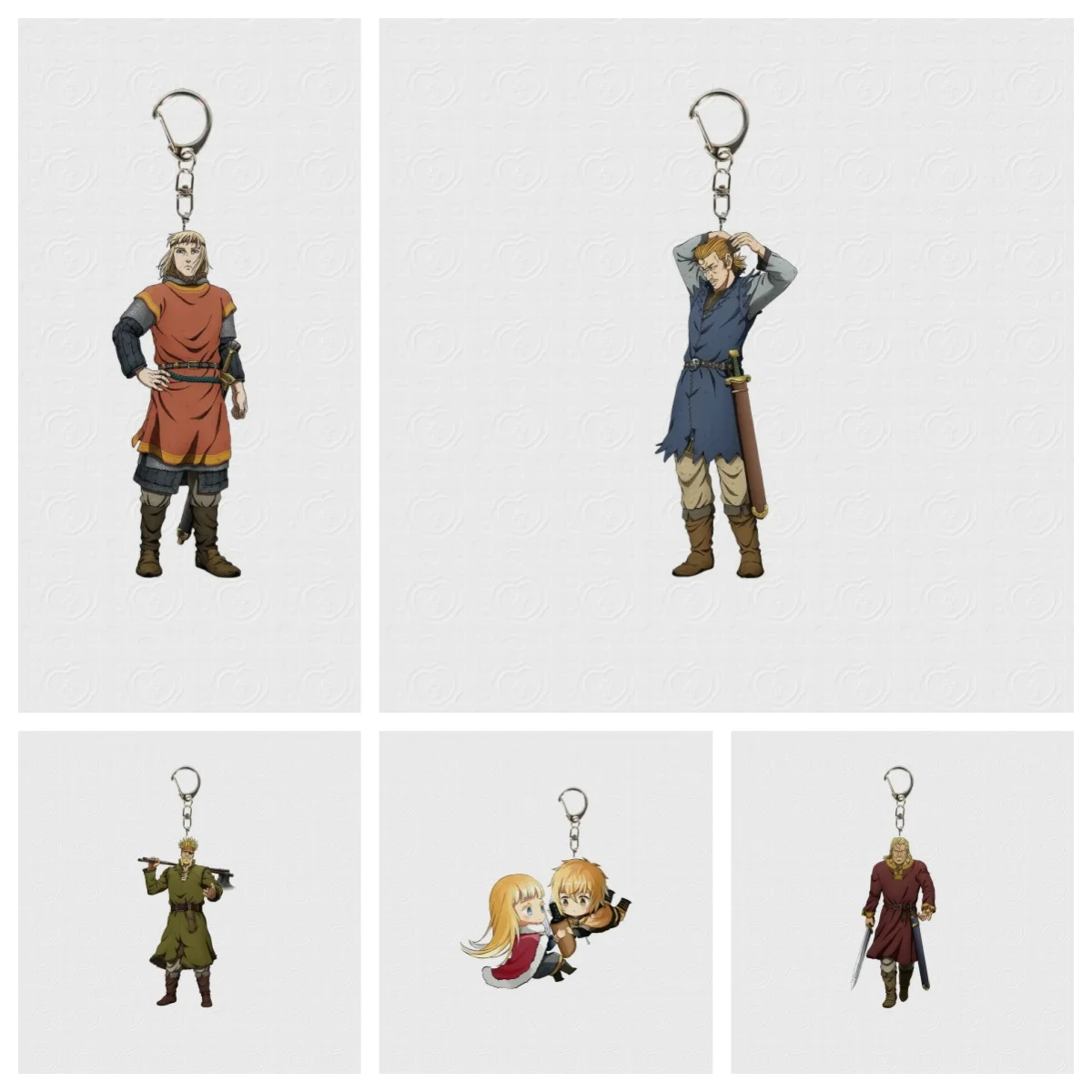 6CM NEU Anime ‌ Vinland Saga Acryl-Schlüsselanhänger Modell Cosplay Charm Charaktere Ornament Zubehör Sammlerstücke Geschenke