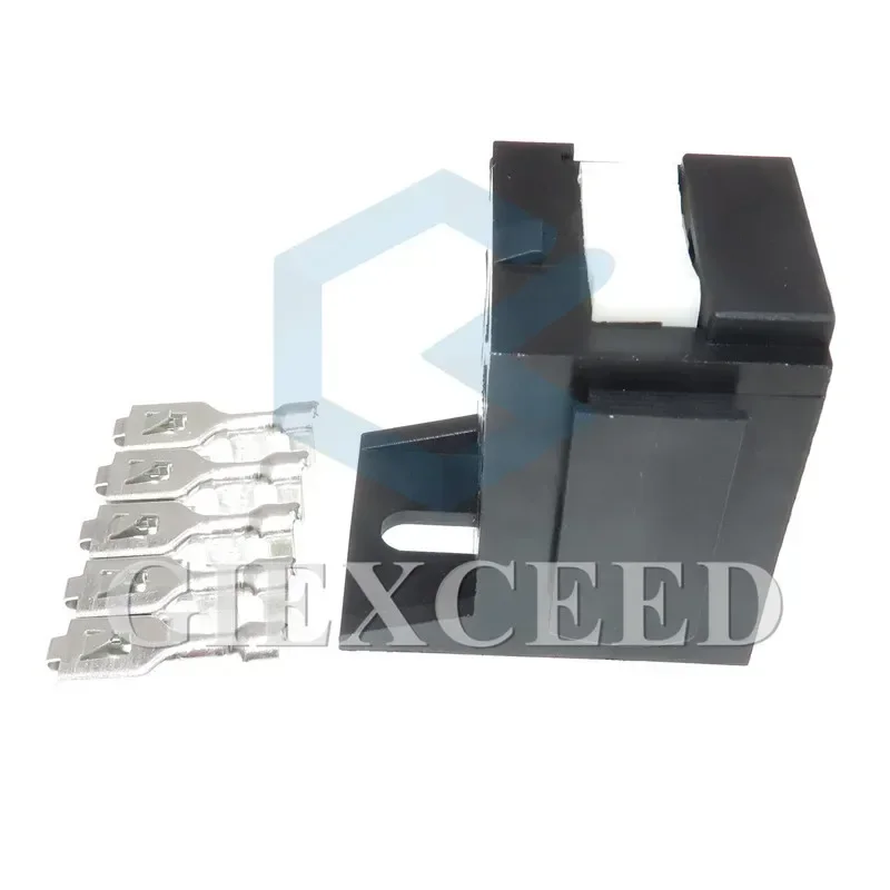 2 Sets 5 Pin Automotive Insurance Relay Socket Relay Holders AC Assembly For Auto Car