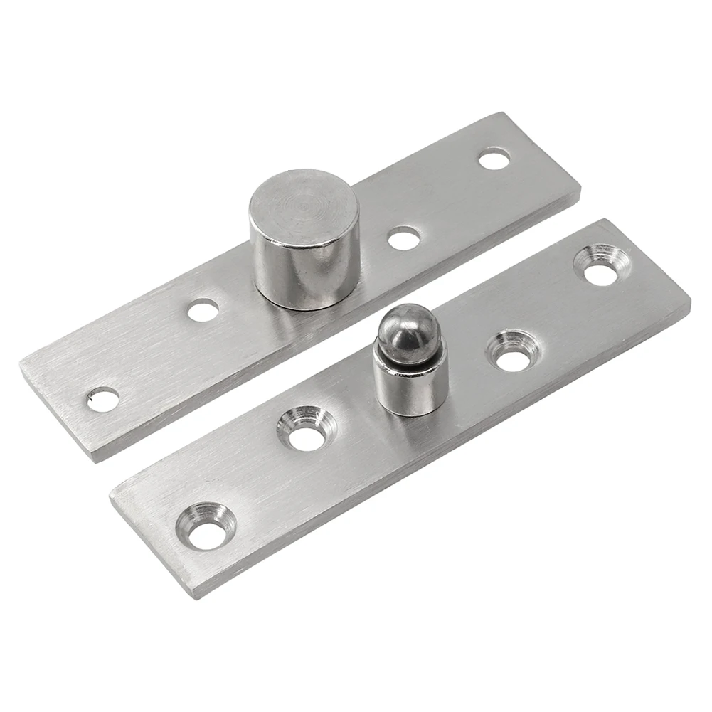 Home Improvement Hinges Kitchen Cabinets Furniture Door Hinge Stainless Steel Invisible Silver Tone 360 Degree Rotary Pivot Up