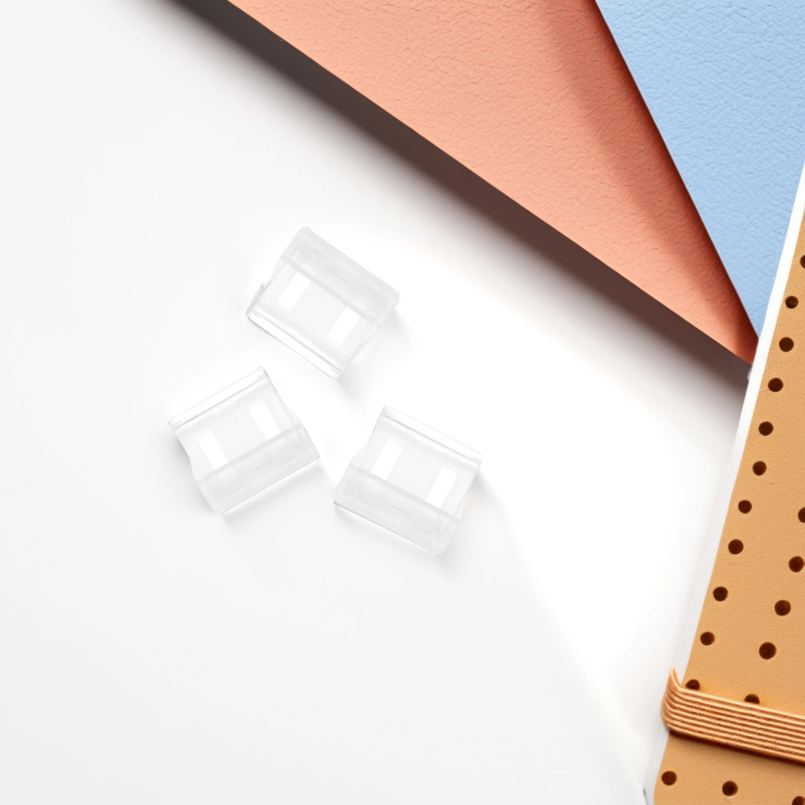 20pcs Push Clips for Test Papers Memos Binder File Folder Office School Paper Clips Use Plastic