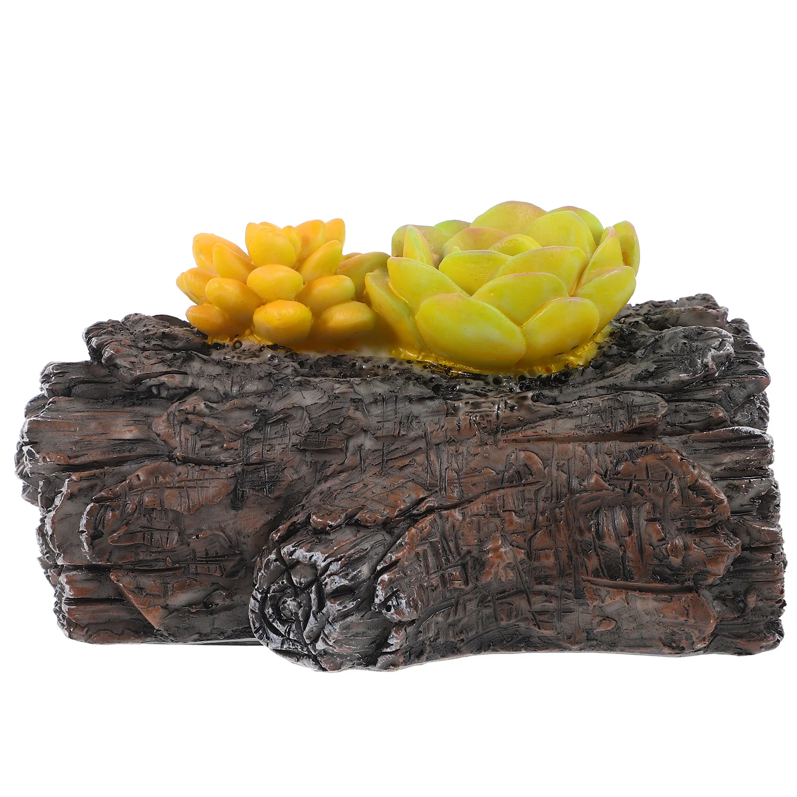 الراتنج الجذع مفتاح إخفاء صندوق تخزين الحديقة في الهواء الطلق حامل مخفي الزخرفية لصندوق تخزين حديقة الأمن #1