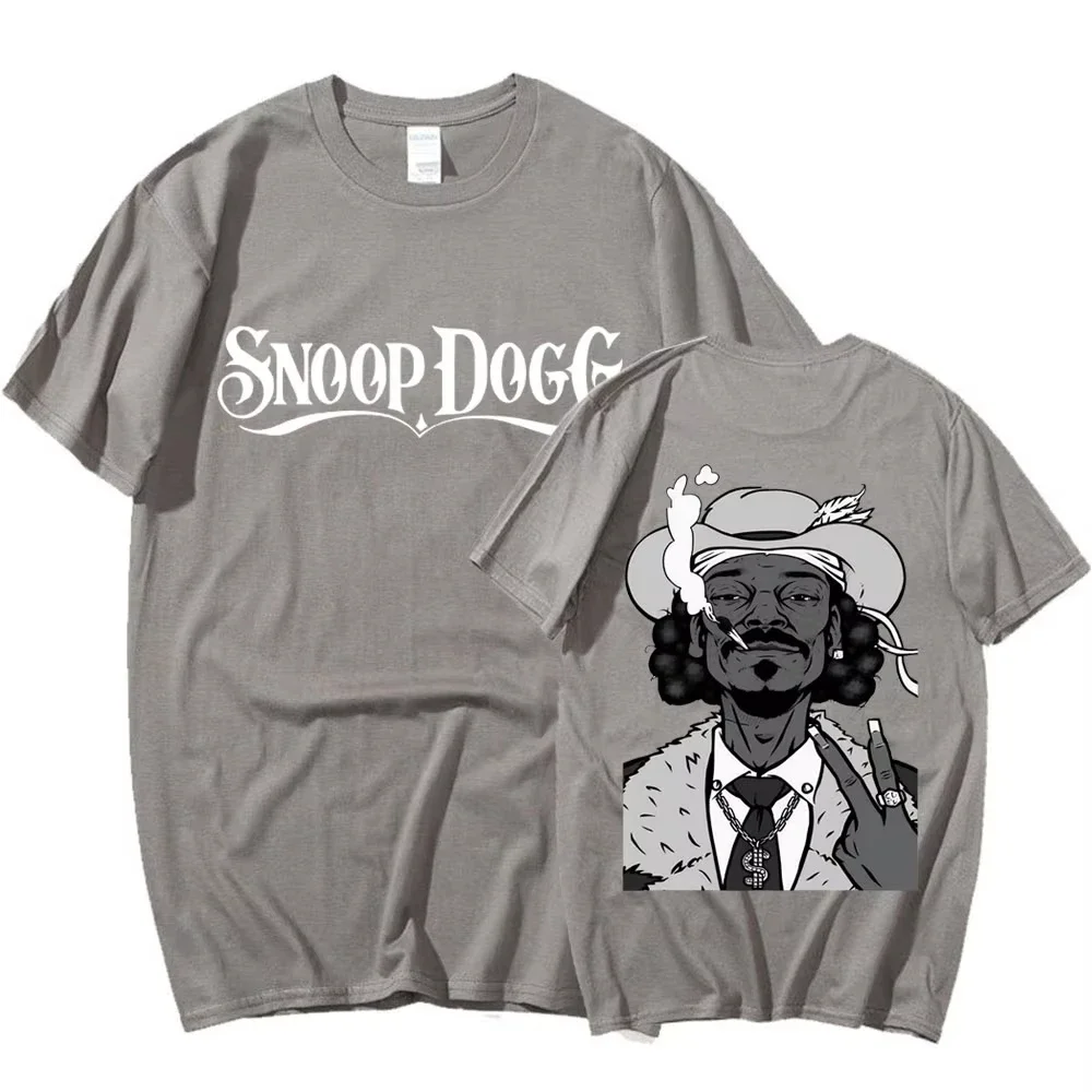 Hot Sale Rapper Snoop Dogg Graphic T-Shirt, Men's Hip Hop Fashion Funny Tee, Summer Unisex Streetwear Oversized T-Shirt