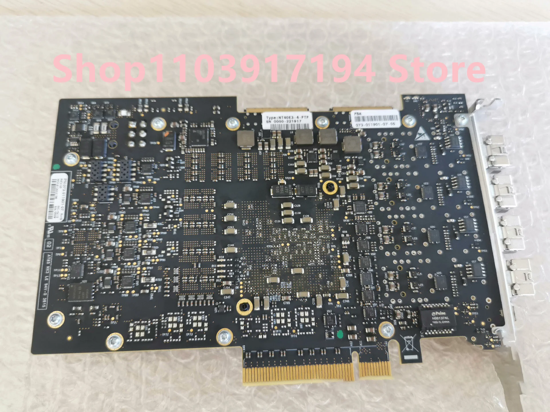 การ์ด 10GB กิกะบิตสี่พอร์ต NT40E3-4-PTP