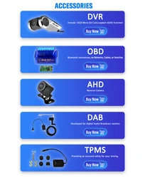 Witson Autoradio with Front DVR Camera TPMS OBD USB DAB Receiver Online Theme Code AHD Camera Park Line Auto Reverse Parts