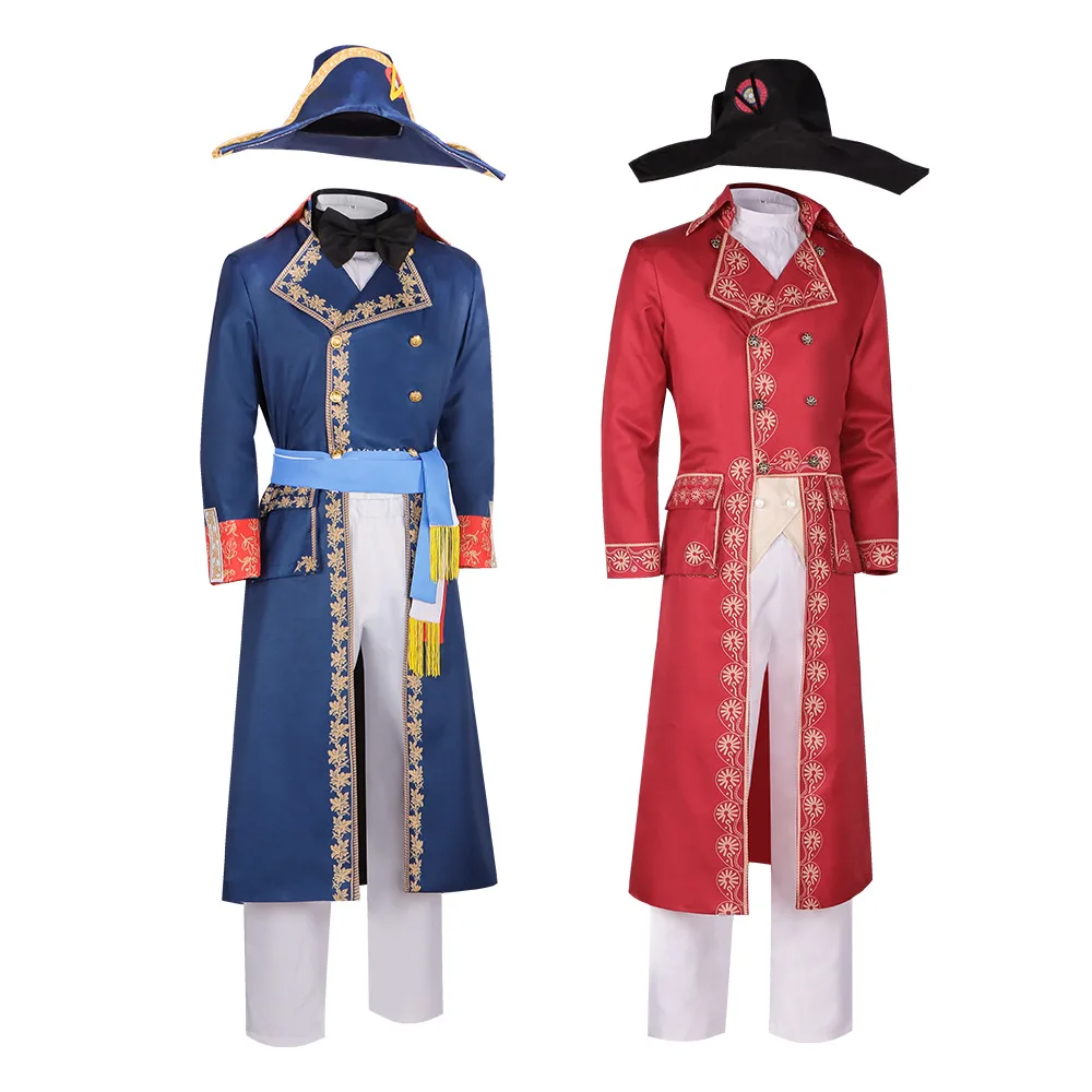 

Средневековый двор, ретро костюм рыцаря, косплей, костюм Наполеона из фильма на Хэллоуин, униформа