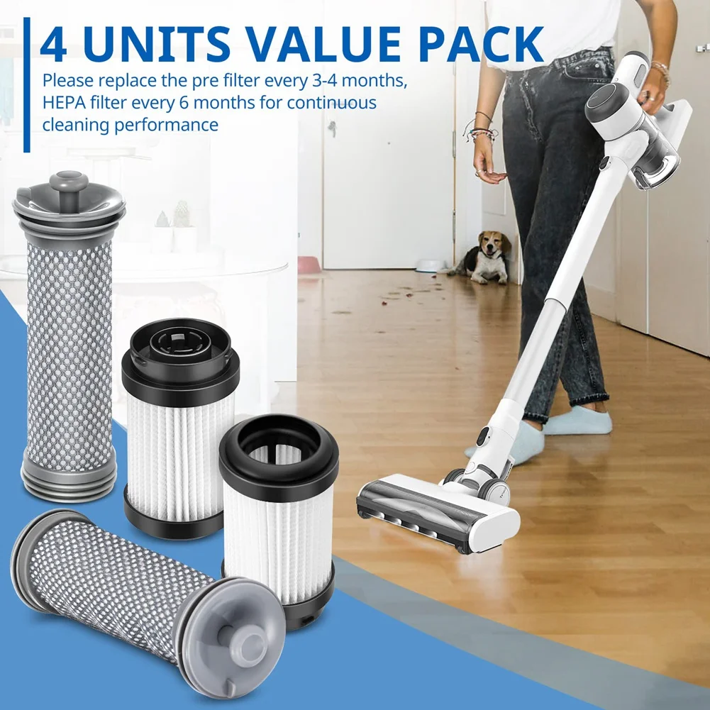 Replacement Parts HEPA Filters Compatible for Tineco Pure ONE X Vacuum Cleaner Accessories Vacuum Filters
