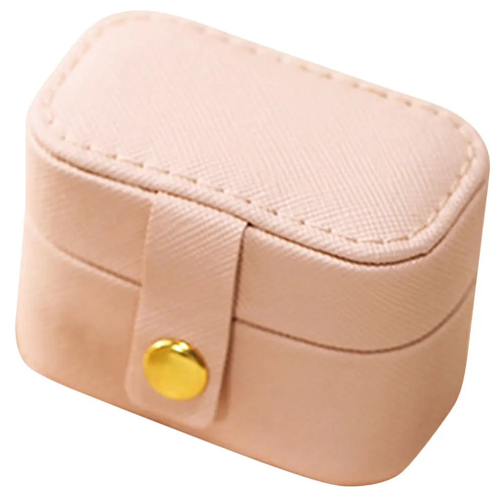 

Мини-шкатулка для драгоценностей, дорожный держатель для колец, портативный небольшой футляр для хранения ювелирных изделий, колец, сережек, дорожный держатель для колец