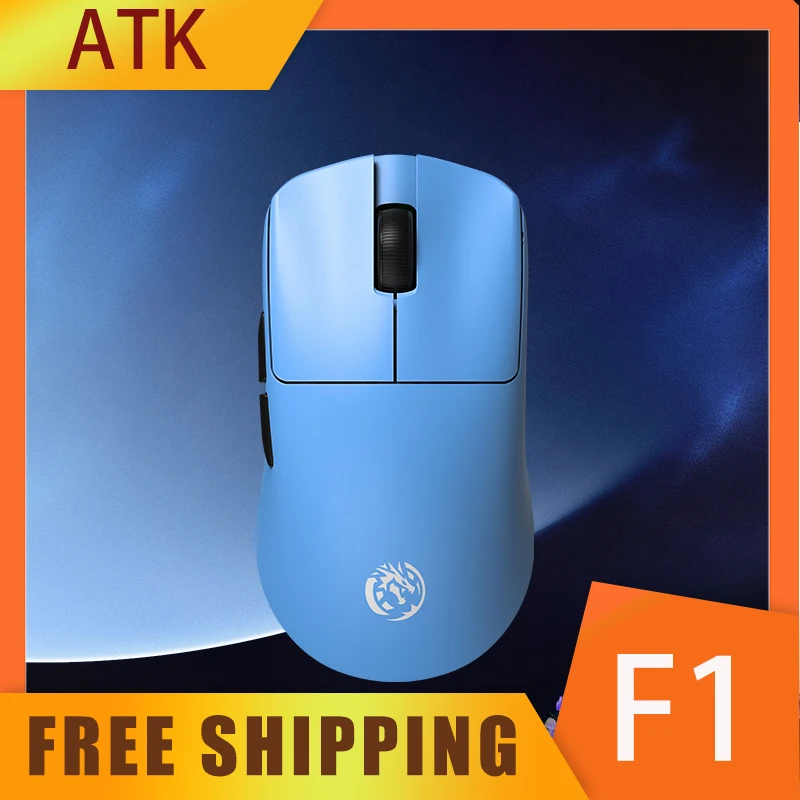 Atk Blazing Sky F1 Leviatan Mouse 8k Polling Rate Lightweight Office Game Mice Dual Mode Wireles Accessory Laptop Mouse Custom