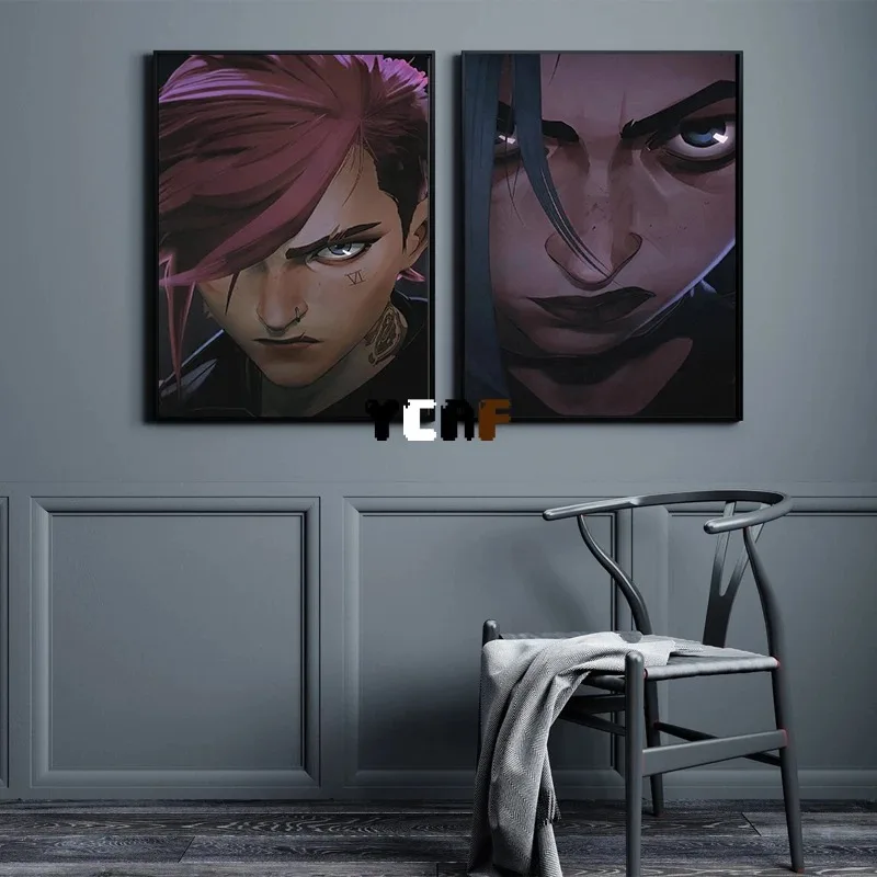 Arcane Poster League of Legends Poster Arcane Poster Canvas Print Arcane Wall Decor Arcane Vi Poster Gaming Room Decoration