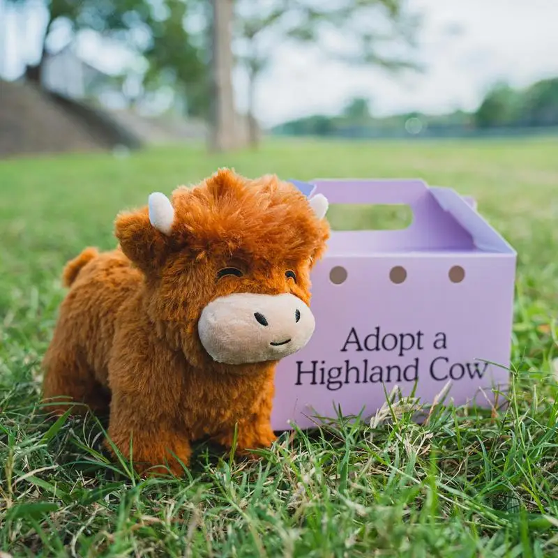 Highland Cow Stuffed Animal Doll Soft Stuffed Highland Cow Plush Toy Kawaii Kids Baby Gift Toy Home Room Decor Toys Cute for kid