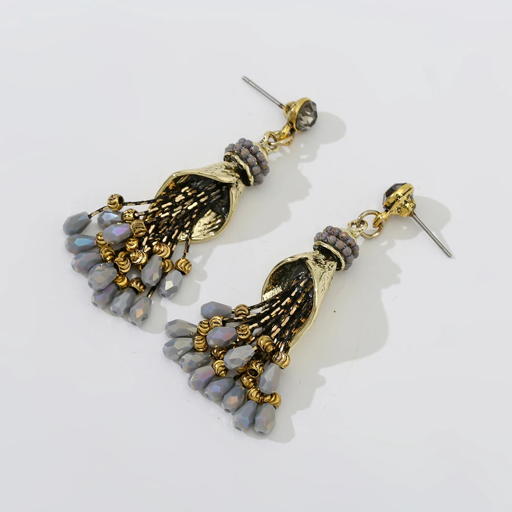 OSHUER High Quality Handmade Crystal Beads Earrings For Women Cute Jewelry Fashion Temperament  Earrings Female ER-292