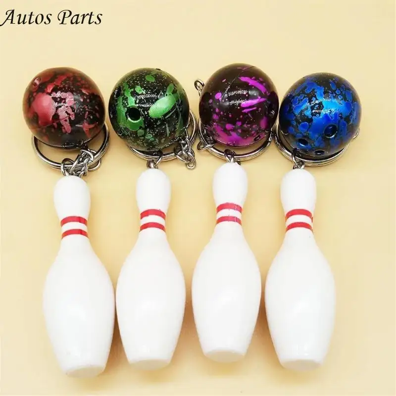 57BA سهلة حمل كرة البولينج قلادة مفتاحية مفاتيح الالتقاء بسلسلة مفاتيح كرة البولينج للاستخدام اليومي والهدية givings #5