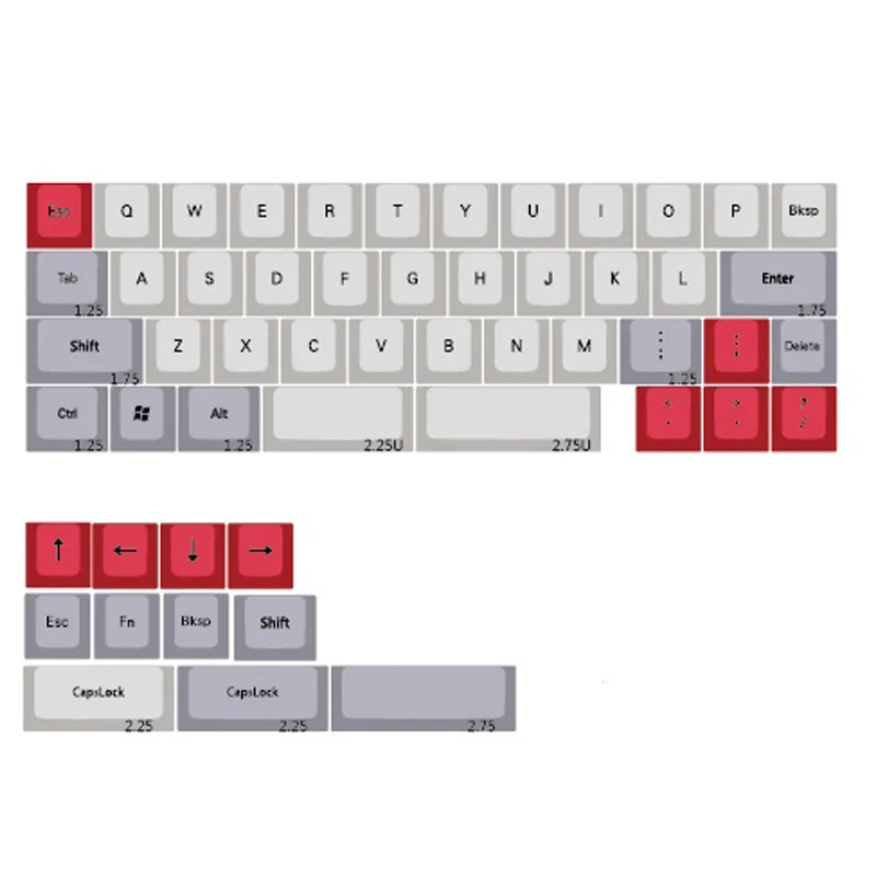 idobao PBT Keycaps %40 Düzen Mekanik Klavye Kapakları Boya süblimasyon Pembe/Siyah/Mor/Turuncu/Gri Kiraz/XDA/MA Keycaps Kiti