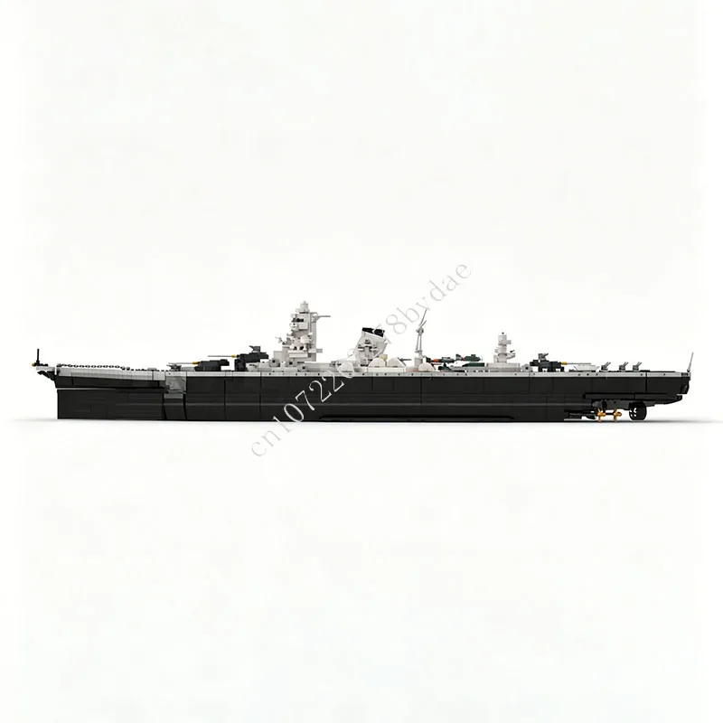 5331 PCS B 65 Super Heavy Cruiser Azuma Warship Building Blocks Model Kit Military Battleship Assembly Toy Decor Gift For Adults