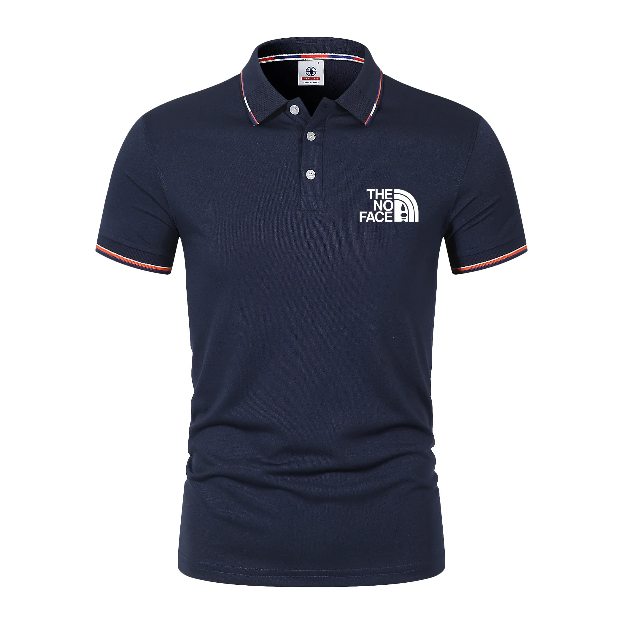 

2026 Summer New Men's Short Sleeve Polo Shirt Fashion Casual Button Design Breathable Basic T Shirt