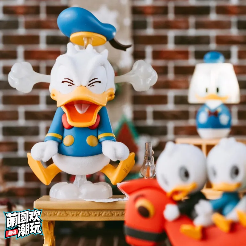 

52TOYS Disney Donald Duck Club Blind Box Fluffy Action Figure Cute Desktop Decor Collectible Toy Birthday Gift For Kids Adults