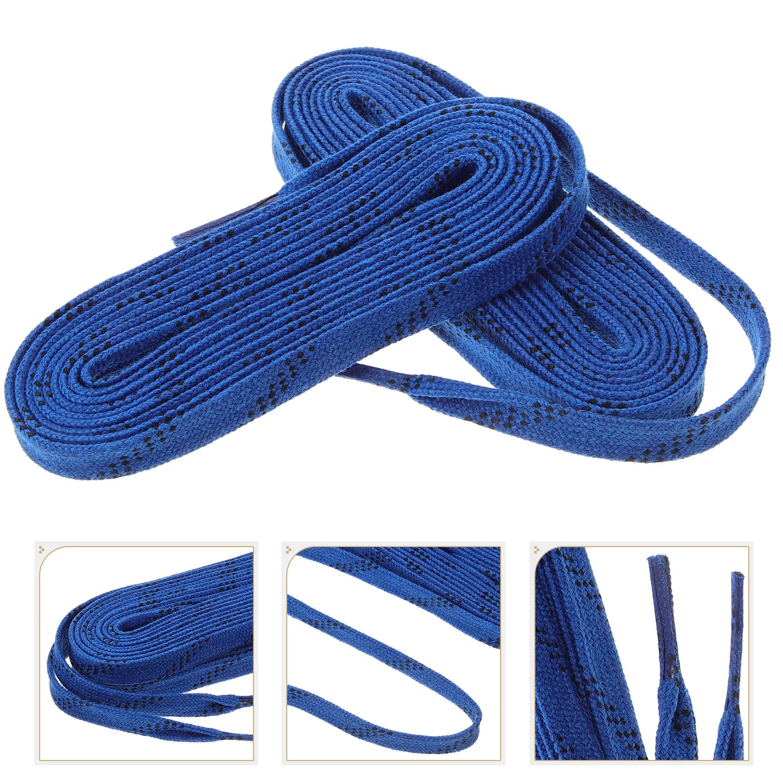 

1Pair Hockey Skate Laces Wear-Resistant Replacement Sports Shoelaces for Skates Shoe Accessories Hockey Skate Laces