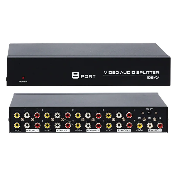 POWERMASTER PM-4832 8 PORT VIDEO AUDIO DISTRIBUTOR (1024X768-85HZ)