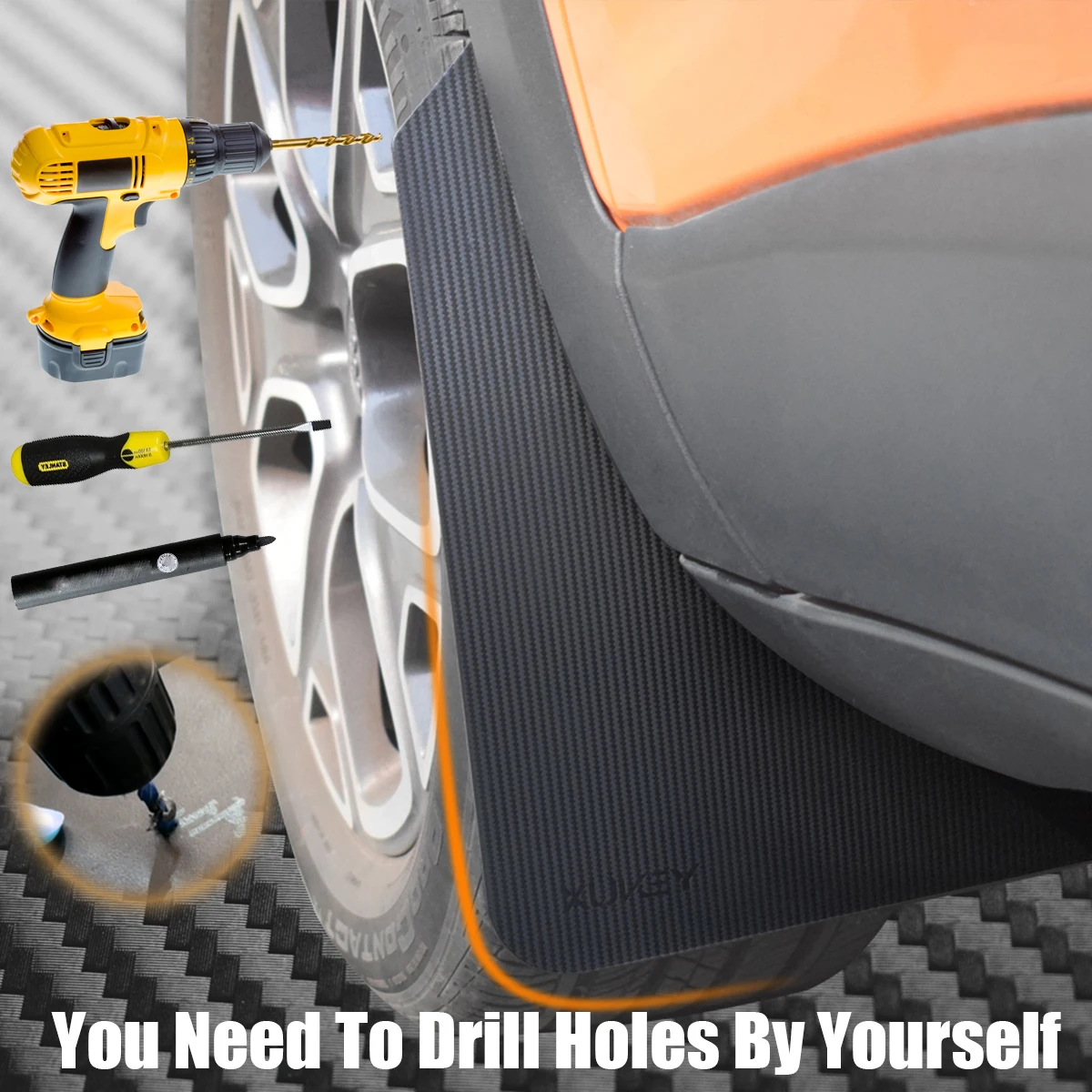 For Ford F-Series F150 F250 Lobo Ranger T6 T7 MK2 4X4 Raptor Wildtrak Everest Mud Flaps Mudflaps Splash Guards Fender Flares view 5