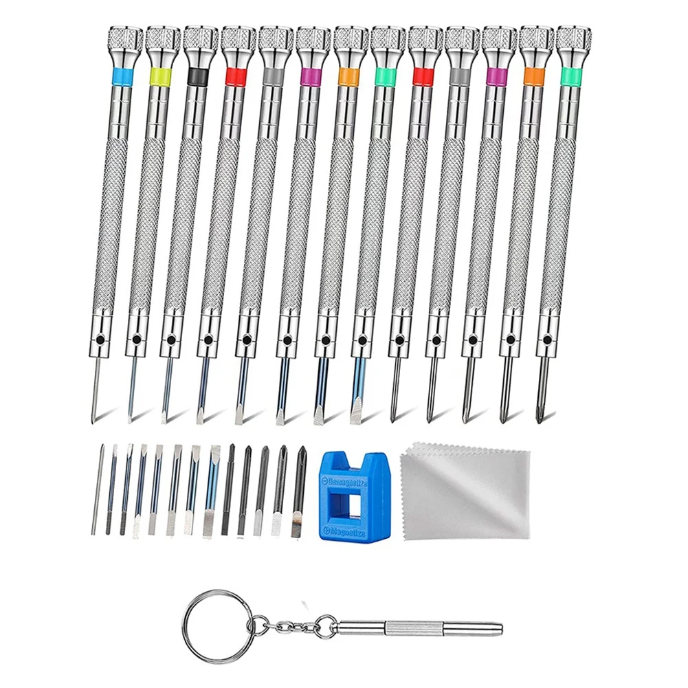 13PCS Professional Watch Screwdriver Set, for Eyeglass Sunglass Watch Jewelry Computer Electronics Tools Repair Kit