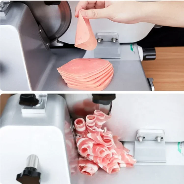 قطاعة اللحوم المجمدة الأوتوماتيكية بالكامل للمطاعم، قطاعة لفائف لحم الضأن ولحم البقر، قطاعة لحم الخنزير المقدد سجق الجبن