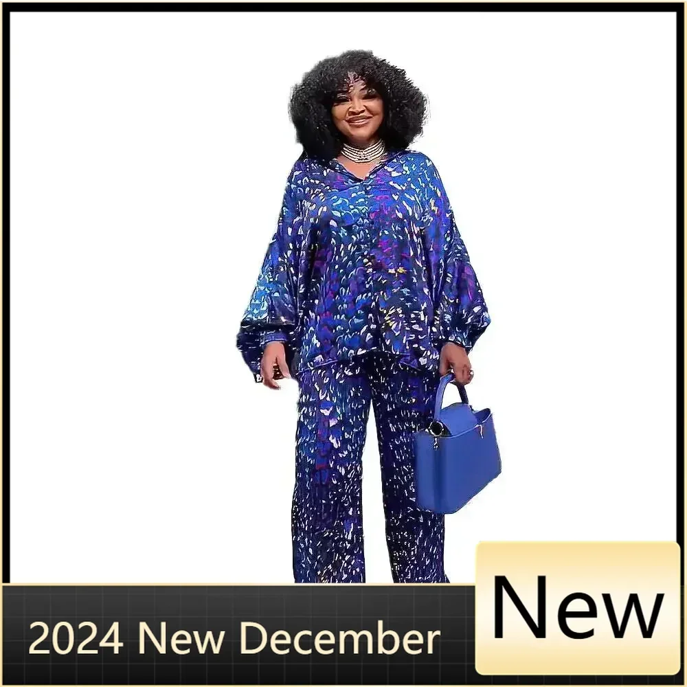 

Customized Customized Customized Plus Size African Clothes for Women Autumn Elegant Africa Long Sleeve V-neck Polyester Print 2