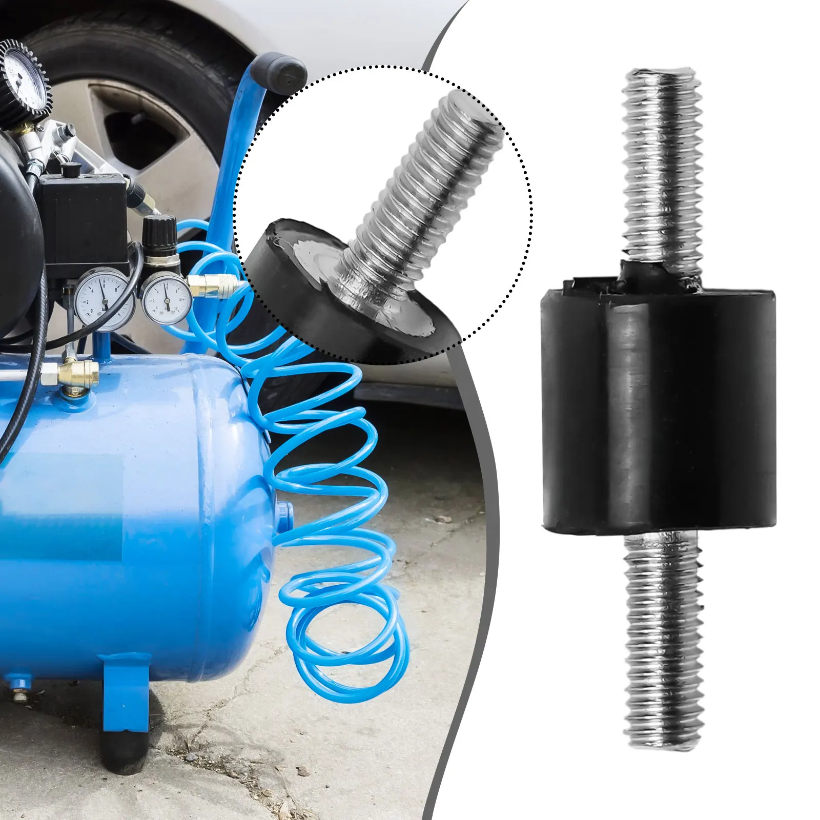 1pcs Rubber Vibration Isolator Mount Male Anti For M3 M5 M6 Car Bobbin Isolator Damperm Car Bobbin Rubber Mounts Male Tools