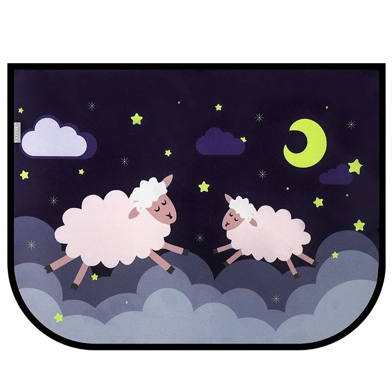 Universal Car Sun Shade Cover UV Protect Curtain Side Window Sunshade Cover For Baby Kids Cute Cartoon Car Accessories Styling
