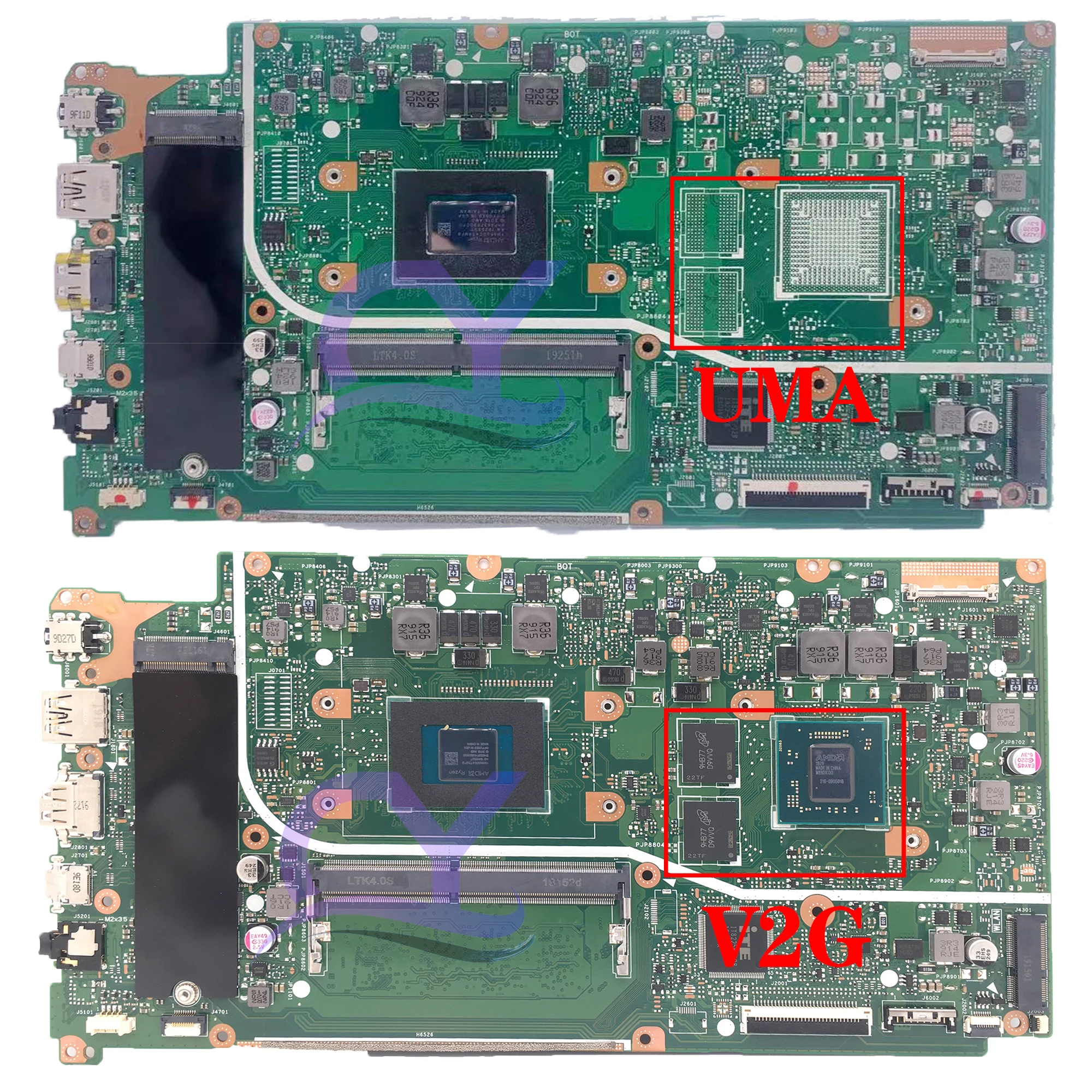 Imagem -03 - Placa-mãe Portátil para Asus Mainboard para Asus X712da X512dk X512d X712dk F512d F512d F512da r3 r5 R73th 4g-ram Teste de 100