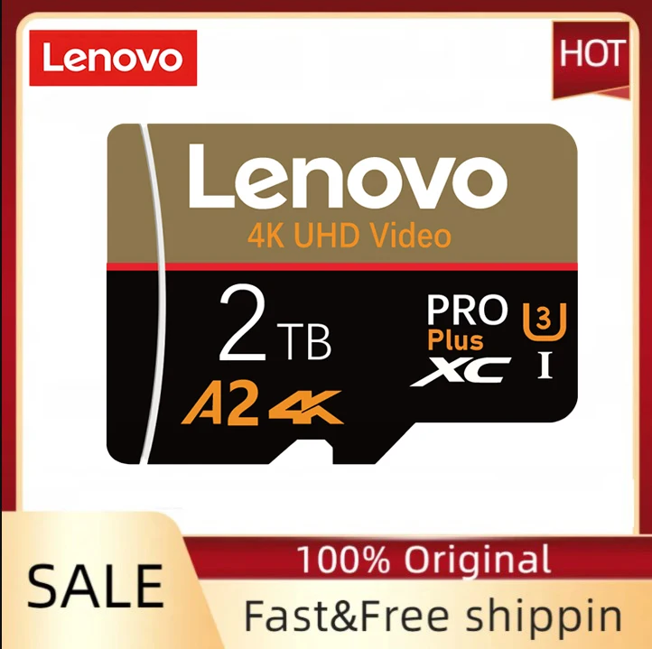 Lenovo Speicher karte Mini 128GB Mikro karte Klasse 10 256GB U3 4K Ultra High Speed SD TF Flash-Karte 512GB 1TB 2TB für Kamera-PC