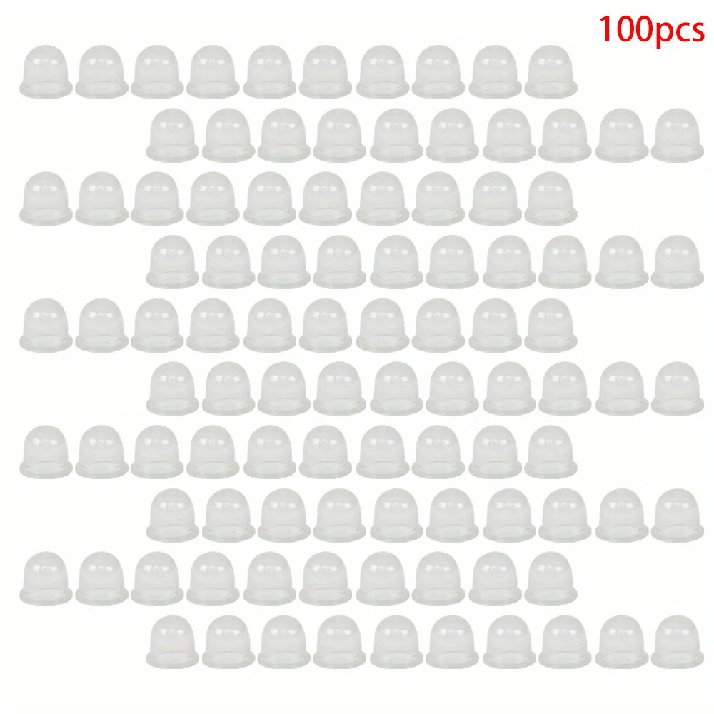 100PCS White Transparent Fuel Pump Carburetor Oil Bubble Primer Bulb Chainsaws Trimmer Brush Cutter Clear Tool 22MM
