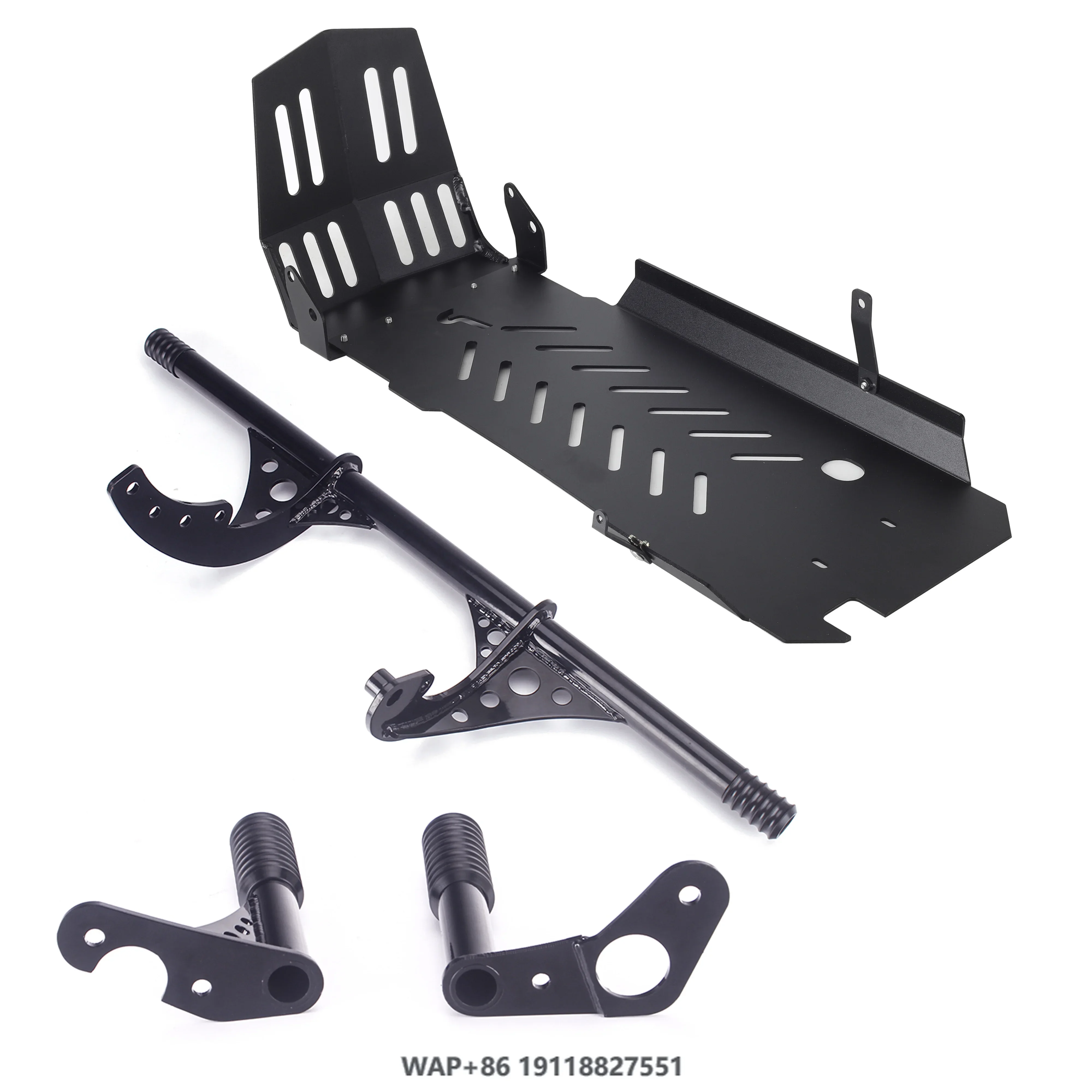 Motorcycle Crash Bar Rear Engine Guard Skid Plate Chassis Cover for  Softail Streetbob Low Rider S ST 2018-2023