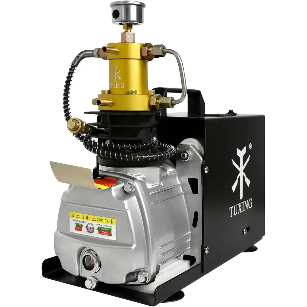 

4500 PSI PCP Air Compressor, High-Pressure Electric Air Compressor, PCP Paintball Filling Station, Lighting and Diving, Pressure