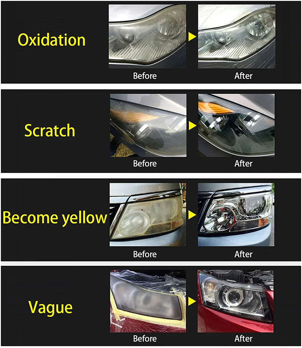 800ML Car Headlights Restoration Liquid Polymer For Headlight Polishing Repair Evaporator Liquid Fumigation Varnish Car Products