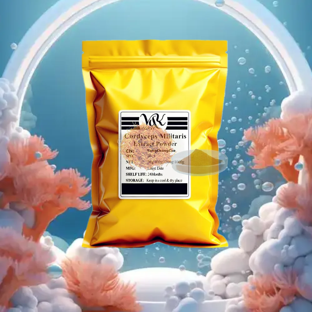 

Global Raw Material Customized for 30:1 Cordyceps militaris Extract Powder Wholesale Fast Shipping OutPack Aluminum Foil Bag