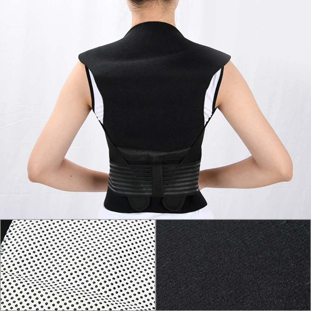 Self-heating Magnetic Therapy Belt Lumbar Posture Corrector Shoulder Back Support Waist Brace Vest Pain Relief Body Massager