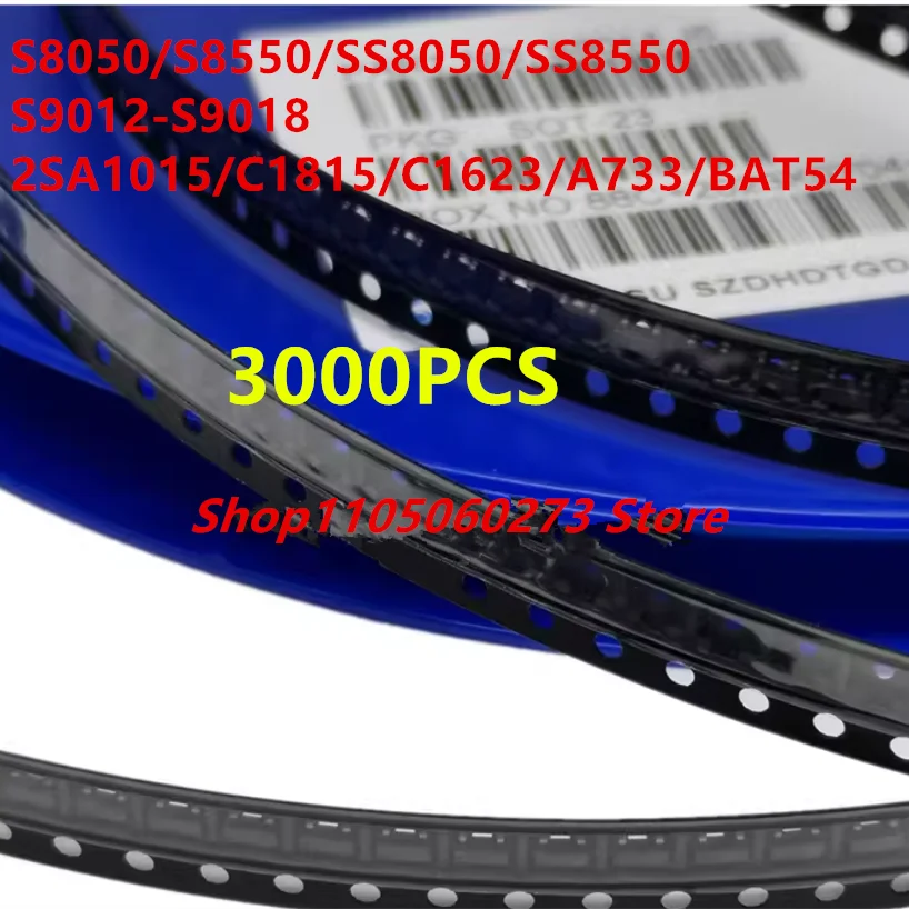The whole plate is 3000. Patch 3-pole tube SS8050/S8550/S9012/S9013/S9014/S9015/C1815/A1015/A733/BAT54/2N70002/C3198/2N3904/3906