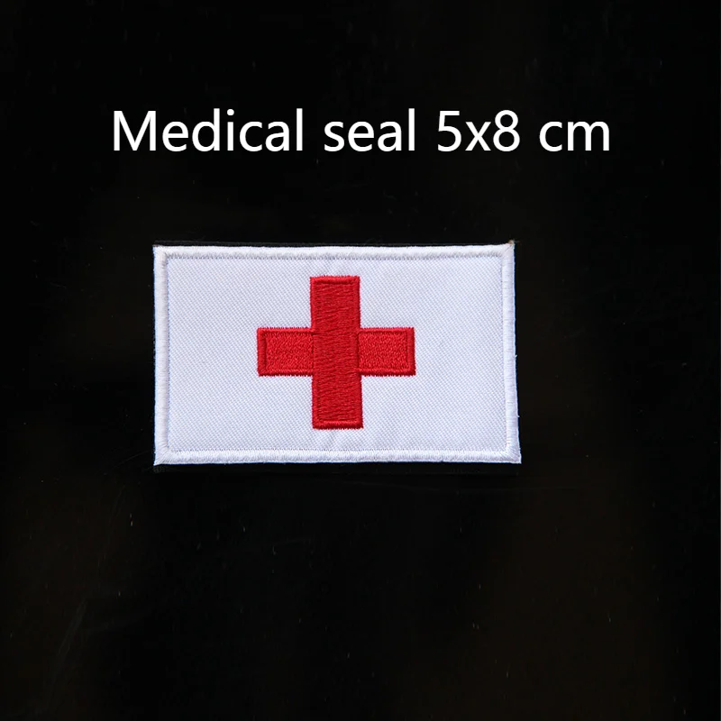 Outdoor Rescue Red Cross Medical Identification Magic Badge Cockade