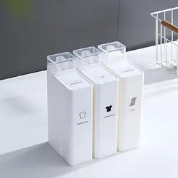 빈 탱크 분말 연화제, 표백제 보관 용기, 세제 빈 병, 핸드 로션 리퀴드 샴푸 비누 디펜서 리필 가능