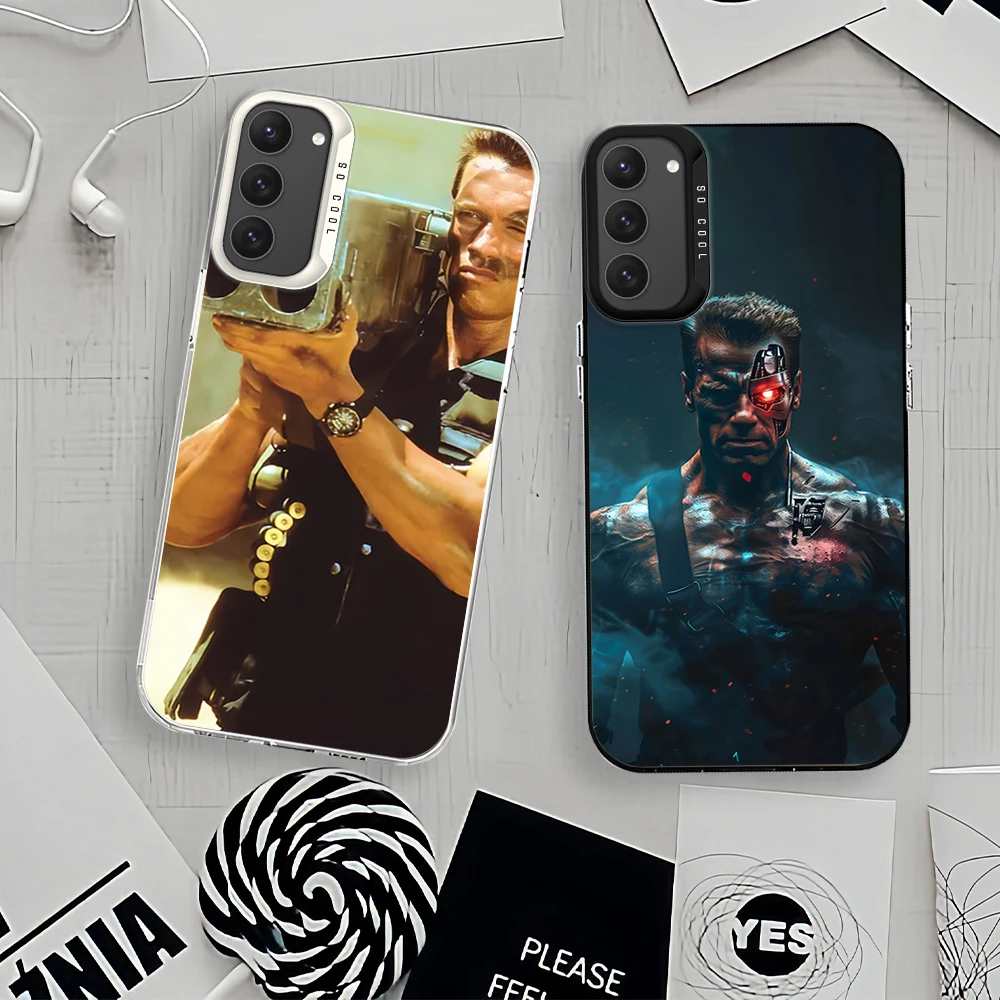 Arnold Schwarzenegger Terminator For Samsung Galaxy A 15 54 55 S23 S24 S25 4G 5G Ultra Plus Fe Laser Cover IMD Phone Case